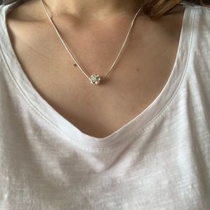 Crystal ball necklace